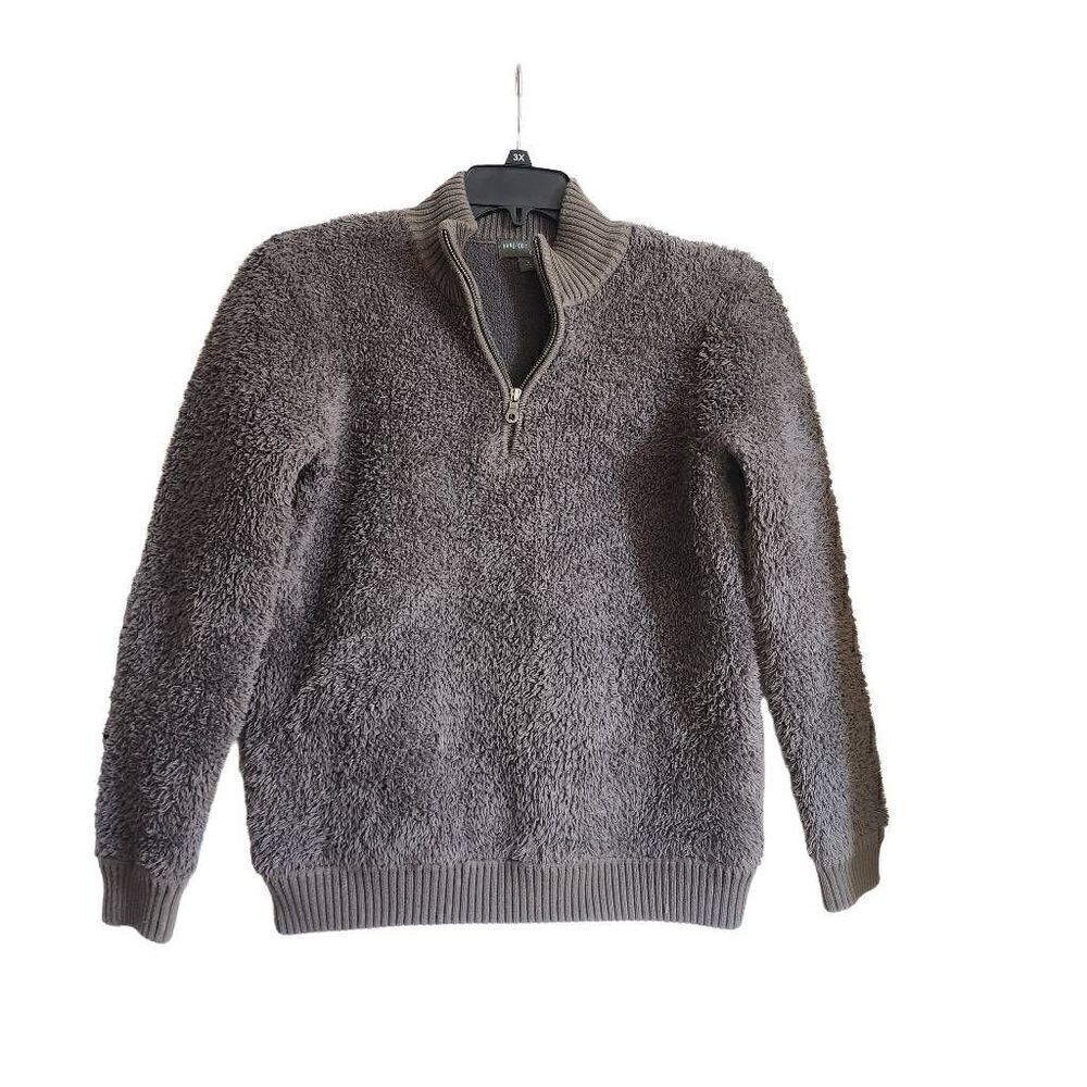 Barefoot dreams cozychic shearling half zip pullover S - Picture 3 of 6